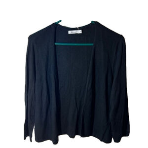 Reitman's cropped ribbed knit open cardigan Size medium NWT whimsygoth